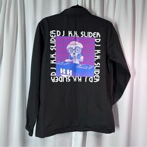 DJ K.K. SLIDER Snap Nylon Jacket Windbreaker XS Animal Crossing Nintendo NWOT
